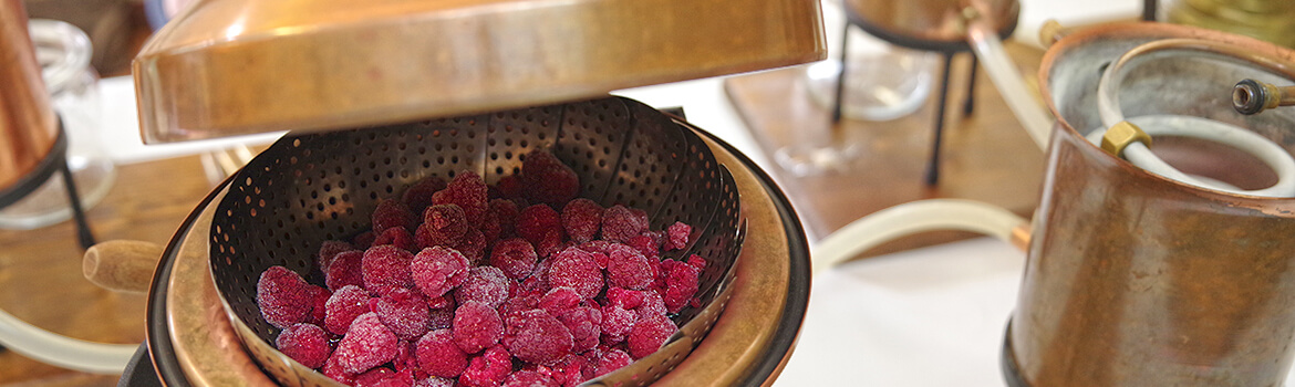 Learn how to make fruity alcohol - distilling raspberry moonshine